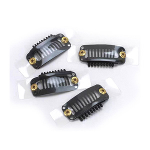 Urethane 9-shot <b>clip</b> (not double-sided tape) Professional Wig <b>Clip</b> <b>Snap</b> Comb Hair Extension Secure Fixing Salon Grade <b>Clip</b> - Product Image 1