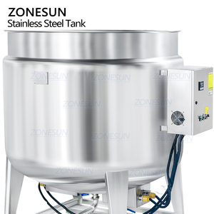 ZONESUN ZS-MB2000LH Tanque de Calentamiento y Mezcla de Pasta Industrial Personalizado de Doble Capa de Acero Inoxidable con Calefacción - Product Image 2
