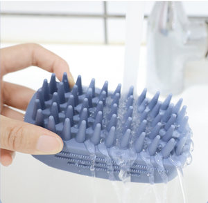 Brosse de bain massante antidérapante pour animaux de compagnie, outil de nettoyage et de toilettage, grand modèle pour chiens et chats, éliminateur de poils - Product Image 6