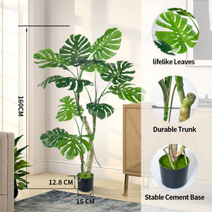 <span class=keywords><strong>Plante</strong></span> artificielle décorative d'intérieur en pot de <span class=keywords><strong>Monstera</strong></span> Bonsai Tree panaché Deliciosa pour un design élégant - Product Image 3