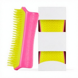 แปรงกรูมมิ่งสุนัขพลาสติกขนาดใหญ่ <span class=keywords><strong>Tangle</strong></span> <span class=keywords><strong>Teezer</strong></span> สำหรับสางขนแห้งและอาบน้ำ ใช้งานง่าย สีชมพูและสีเหลือง - Product Image 5