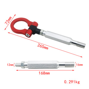 Crochets de remorquage en alliage d'aluminium avec anneau pour Subaru RB019, accessoires de remorquage pour pare-chocs avant et arrière, utilisation pour remorque de voiture de course - Product Image 3