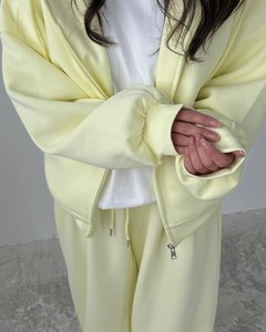 <b>Thick</b> Fleece Women Jogging Sweatpants Suit <b>Cardigan</b> Hoodie Women Sweatsuit Set Tracksuit Jogger Set Casual Short Winter - Product Image 2