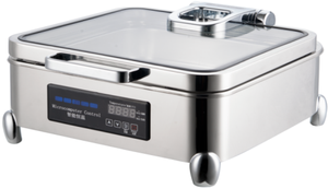 Calentador de Comida para <span class=keywords><strong>Camping</strong></span>, Acero Inoxidable, Juego de Platos para Buffet, Calentador de Alimentos - Product Image 6