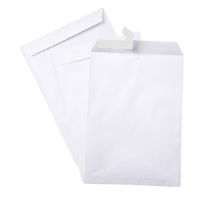 Tùy chỉnh bán buôn văn phòng phong bì màu trắng C4 Kích thước 229x324mm 120g gói rộng Ví Phong Bì với vỏ & con dấu - Product Image 1