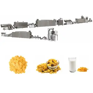 breakfast cereals processing line corn flakes making machine