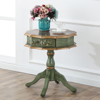 Console victorienne en chêne massif, meuble de salon antique 2072 avec garantie d'un an