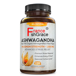 Ashwagandha Capsules Comprimés Supplément aux herbes Végétalien Sans Gluten Biologique Sans OGM Soutient l'Endurance de l'humeur Ashwagandha - Product Image 1
