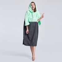Vente en gros Serviette poncho à capuche personnalisé pour le surf Robe à langer à capuche