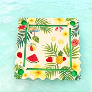 Tapete de Mahjong con Borde Festoneado, Logotipo Personalizado, Mesa Flotante, Fiesta de Verano, <span class=keywords><strong>Casino</strong></span>, Póker, Juegos de Azar, Instalaciones de Entretenimiento Acuático - Product Image 4