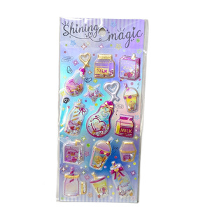 Autocollants 3D créatifs brillants pour enfants, autocollants en feuille d'or pour filles, décoration de carnet, autocollants en cristal, autocollants en forme de cœur, d'étoile, de nœud, de couronne - Product Image 5