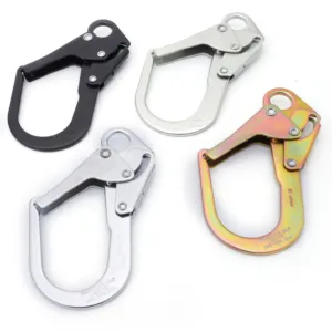 Large 23kn Impact Extrusion Steel Snap Hook For Fall Protection Factory Custom Metal Safety Hook