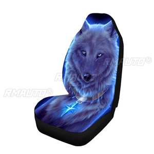 1/2/7PCS Funda Universal para Asiento de Coche con Estampado de Lobo 3D, Tela de Poliéster Elástica, Protector de Asiento de Coche, Funda Protectora para Coche, Todo Incluido - Product Image 5