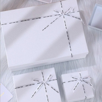 Emballage en carton rigide de luxe, boîtes cadeaux en papier pour bijoux, boîtes rigides blanches avec couvercle, emballage cosmétique, boîte cadeau pour rouge à lèvres