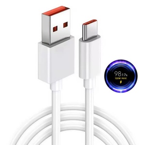 Cable USB Tipo C Original de 120w 90w 67w 6A, Cargador Rápido Mi para <span class=keywords><strong>Xiaomi</strong></span> 17 15 10 9 Redmi Note 14 Black Shark 4 5 Turbo Charge - Product Image 1