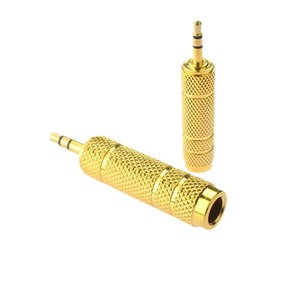 Convertidores de audio de 6.5 a 3.5, adaptador de audio RCA de metal para uso con instrumentos - Product Image 4