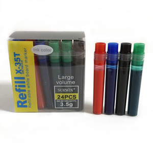 Marqueur pour tableau blanc de haute qualité, 4 couleurs, non toxique, écologique, avec cartouche d'encre rechargeable, pour l'écriture des étudiants et stylos rechargeables - Product Image 3