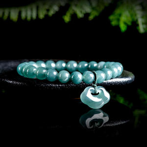 หยกธรรมชาติสีน้ำเงิน กำไลข้อมือดีไซน์ดั้งเดิม ของขวัญสำหรับทุกเพศ พร้อมใบรับรองการประเมินราคา SL45 - Product Image 2