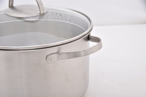 Ensemble de casseroles <span class=keywords><strong>Lechen</strong></span> Modern 8 pièces en acier inoxydable à double fond extra épais, compatible lave-vaisselle, écologique, 16-28 cm - Product Image 4