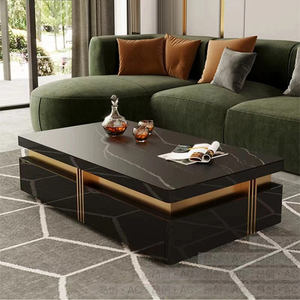 Meuble TV moderne Table basse simple combinaison salon ménage Rock plaque armoires de rangement - Product Image 4
