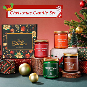 4 pacchetti <span class=keywords><strong>di</strong></span> cera <span class=keywords><strong>di</strong></span> soia inverno casa regali <span class=keywords><strong>di</strong></span> <span class=keywords><strong>natale</strong></span> profumati Set <span class=keywords><strong>di</strong></span> candele <span class=keywords><strong>albero</strong></span> <span class=keywords><strong>di</strong></span> <span class=keywords><strong>natale</strong></span> spezie biscotti focolare candele <span class=keywords><strong>di</strong></span> lusso - Product Image 2