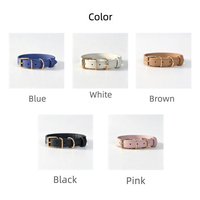 Collar de Cuero Premium con Patrón de Lichi para Perro, Ajustable, de Piel Genuina de Vacuno, Suministros Profesionales para Mascotas, Venta al por Mayor de Fábrica OEM