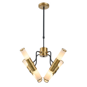 Forma cilíndrica de vidrio claro lámpara E14 candelabro de cristal moderno para vivir Hotel de araña colgante de luz led - Product Image 2