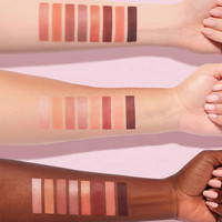 Logo personnalisé de haute qualité 8 couleurs maquillage de marque privée pressé mat paillettes rose Palette de fard à paupières carré Palette de fard à paupières