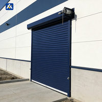 Porte de garage à enroulement en alliage d'aluminium à commande électrique pour ateliers industriels