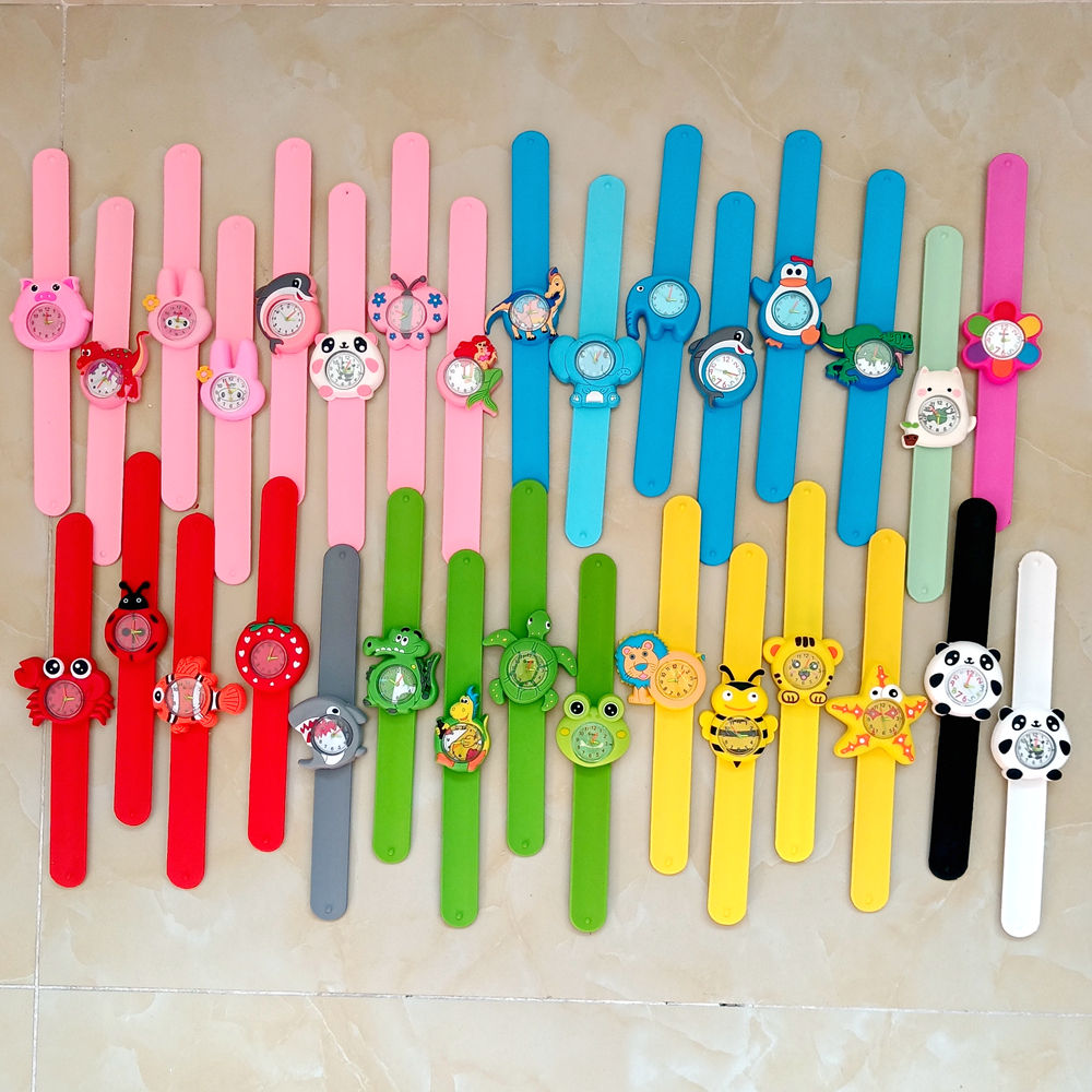 10pcs/lot Cartoon 3D Various Animals Panda Unicorn Dinosaur Boys Girls Kids Students Birthday Party Gift Study Time Toy Watches