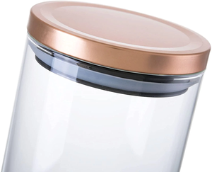Réservoir de stockage de thé en verre borosilicaté transparent Protection de l'environnement couvercle de conteneur de pot de stockage de cuisine scellé pour - Product Image 3