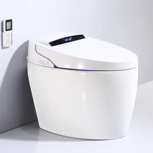 S Trap Siphonic Commodes Sensor Bathroom Intelligent Heated Ceramic Smart Toilet