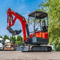 Mini Excavator CE/EPA Garden Micro HT18 HT18DS3P Mini Digger Excavator 1.8 Ton Mini Excavator