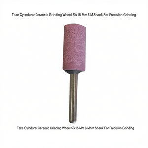 Ttake Cylindrical Ceramic <b>Grinding</b> <b>Wheel</b> 50x15 Mm 6 Mm Shank For Precision <b>Grinding</b> - Product Image 2