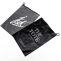 Bolsa de Embalaje de Lujo Negra para Extensiones de Cabello, Bolsas Personalizadas para Pelucas, Bolsa con Cierre para Paquetes de Cabello