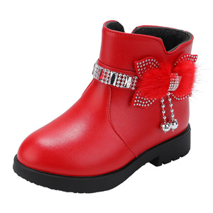 Botas de Neve de Salto Alto com Glitter para Meninas, Impermeáveis e Antiderrapantes, Tamanhos 7-12 Anos, Atacado Popular Rosa - Product Image 5