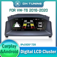 Afficheur LCD numérique compatible avec VW-T6 2016-2020, système Linux, CarPlay sans fil, Android Auto, multiples thèmes d'interface utilisateur, Plug and Play