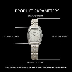 Reloj <span class=keywords><strong>de</strong></span> Cuarzo <span class=keywords><strong>de</strong></span> Lujo para <span class=keywords><strong>Mujer</strong></span> con Diamantes, Acero Inoxidable, Deportivo, Elegante, Esfera <span class=keywords><strong>de</strong></span> Cristal, Resistente al Agua 3ATM - Product Image 5