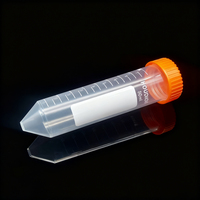 Tube à centrifuger conique en plastique PP jetable de 50 ml pour tests de laboratoire, bouchon à vis étanche, graduations, 12000xg RCF