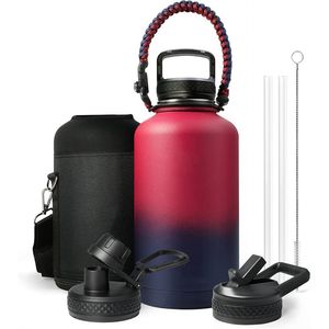 Bouteille d'eau en acier inoxydable 304 à revêtement en poudre, thermos avec couvercle, best-seller en Amérique du Nord - Product Image 6