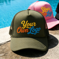 Casquette Trucker Personnalisée avec Logo, Face Avant en Mousse, Dos en Maille, Impression Sérigraphique, Streetwear, Casquettes Promotionnelles, Casquette Trucker en Mousse avec Dos en Maille