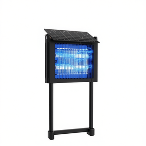 Lámpara Antimosquitos Solar de 4500V, IP56 Impermeable, Recargable, Luz Ultravioleta, Trampa para Insectos de Exterior - Product Image 1