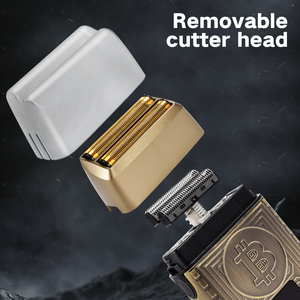 Retro Electric Man Rechargeable Hair Trimmer Metal Handle 6000-7000 RPM 2000mAh Battery Safety Feature for Carving Hair Cutting - Product Image 3