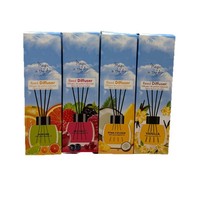 Diffuseur de parfum hexagonal 120 ml avec accents fruités, parfum d'ambiance longue durée, senteur Musc-Chypre, éliminateur d'odeurs