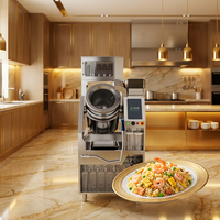 Robot Wok Intelligent T-Chef pour restaurant chinois, machine à faire sauter automatique commerciale, système de mémoire de recettes, écran tactile