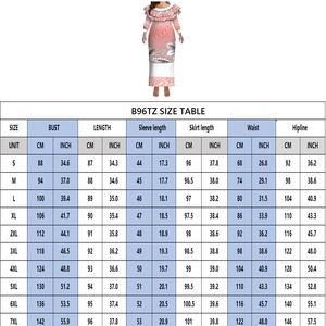 فستان طويل بأكمام طويلة مزدوجة الطبقات مع كشكشة، مقاس كبير، تصميم ساموا بوليتاسي مخصص، فستان نسائي بتصميم جزر المحيط الهادئ من قطعتين - Product Image 6