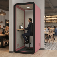 Cabine téléphonique insonorisée préfabriquée moderne pour la maison, le bureau, l'école, le studio - Cabine acoustique silencieuse et insonorisée, cabine privée