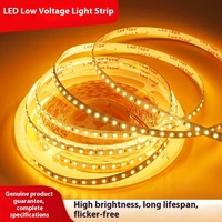 Lampu Strip LED 12V 24V Dual Row 240 LED Patch 2835 Lebar 10MM Tahan Air IP44 untuk Penggunaan Luar Ruangan dan Dalam Ruangan