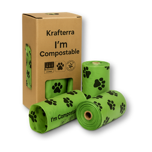 Bolsa de residuos de compost de almidón de maíz biodegradable con impresión personalizada de la mejor calidad, embalaje ecológico biodegradable - Product Image 1