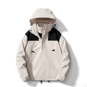 <span class=keywords><strong>Bon</strong></span> <span class=keywords><strong>prix</strong></span> <span class=keywords><strong>Veste</strong></span> coupe-vent 3 en 1 pour la randonnée à capuche avec fermeture éclair debout, coupe-vent, respirante, imperméable pour le camping, la randonnée en montagne et les activités de plein air - Product Image 3